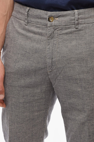 Regular Waist Cotton and Flax MARAIS Pants