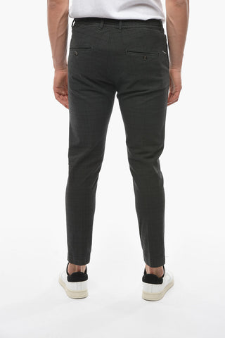 District Checked MITTE Single Pleat Pants With Drawstring Waist