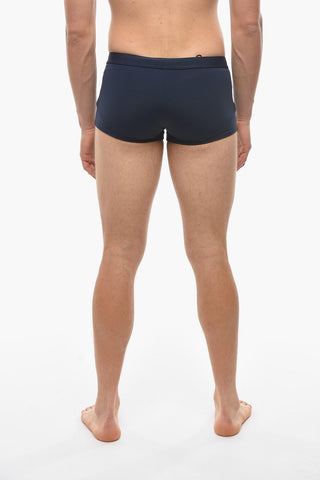 RUE ST-GUILLAME Solid Color Swim Trunk