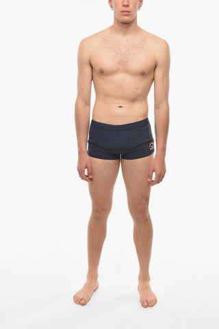 RUE ST-GUILLAME Solid Color Swim Trunk