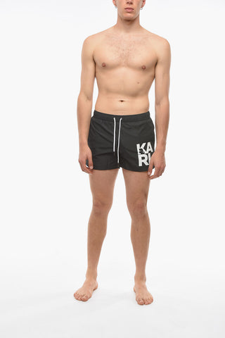 Costume da Bagno Boxer CARRY OVER Con Maxi Logo
