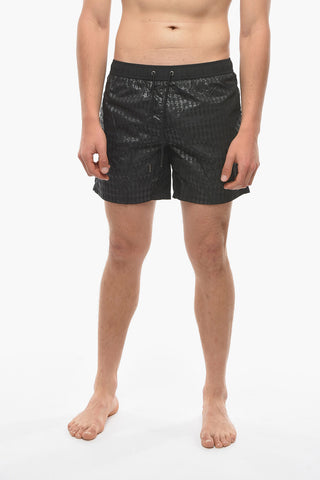 All-Over Tone on Tone Monogram Swim Shorts