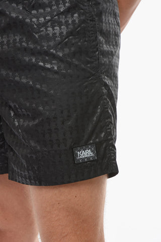 All-Over Tone on Tone Monogram Swim Shorts
