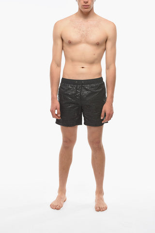 All-Over Tone on Tone Monogram Swim Shorts