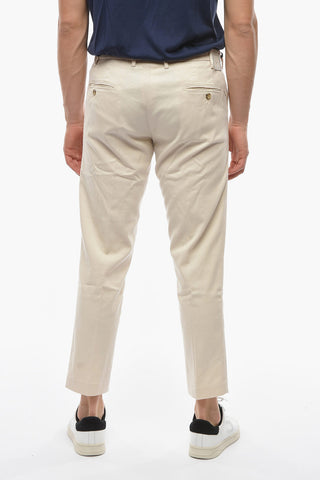 Traditional Updated Fit Pants with Logo-Button