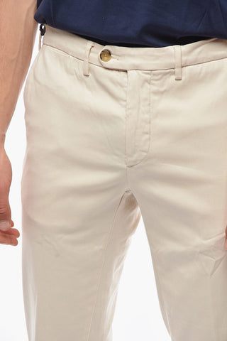 Traditional Updated Fit Pants with Logo-Button