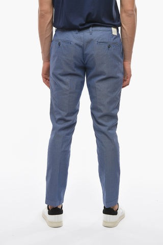 Regular Waist NEWTOWN Single Pleat Pants with Belt Loops