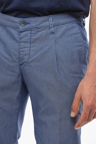 Regular Waist NEWTOWN Single Pleat Pants with Belt Loops