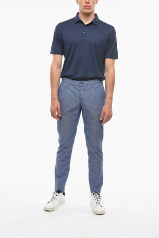 Regular Waist NEWTOWN Single Pleat Pants with Belt Loops