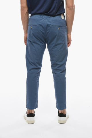 Stretch Cotton MITTE Single-Pleat Pants