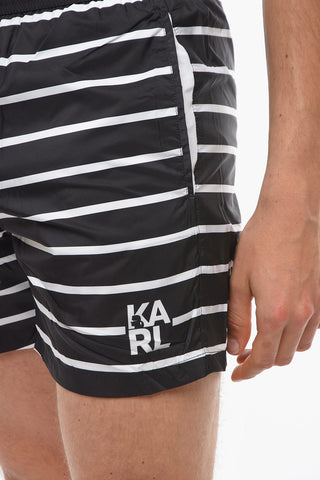 Costume da Bagno Boxer a Righe 
