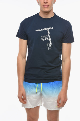 RUE ST-GUILLAME Logo Printed Crew-neck T-Shirt
