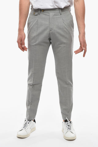 Virgin Wool RAVAL Single-Pleat Pants