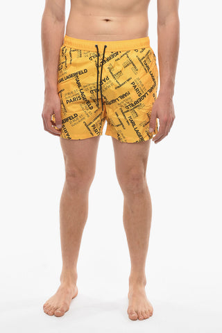RUE ST-GUILLAME Printed Swim Shorts