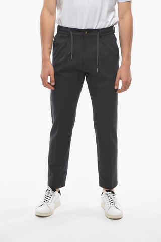 Pantaloni MITTE a una Pince con Elastico in Vita