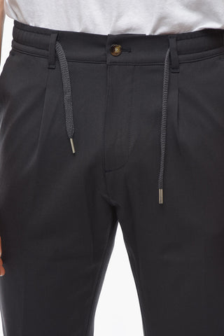 Pantaloni MITTE a una Pince con Elastico in Vita