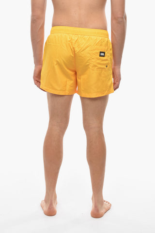 RUE ST-GUILLAUME Swim Shorts with Contrasting Logo Prints 