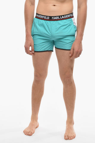 Logoed Elastic Band CARRY OVER Swim Shorts