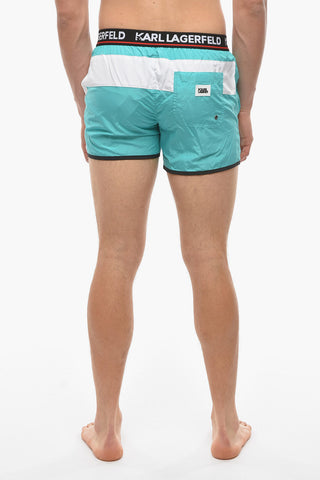 Logoed Elastic Band CARRY OVER Swim Shorts
