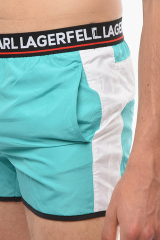 Logoed Elastic Band CARRY OVER Swim Shorts