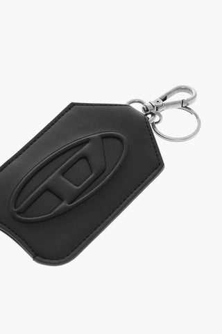 Solid-colored Keyring with Embossed Logo