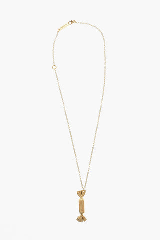 Collana in Argento con Pendente a Forma di Caramella