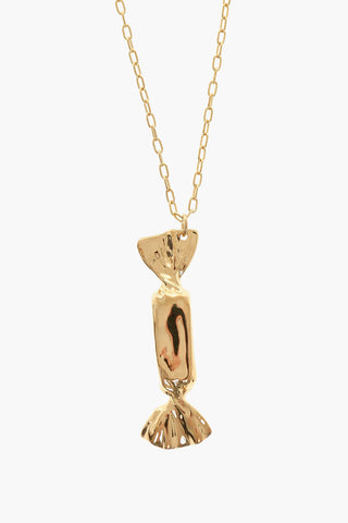 Collana in Argento con Pendente a Forma di Caramella