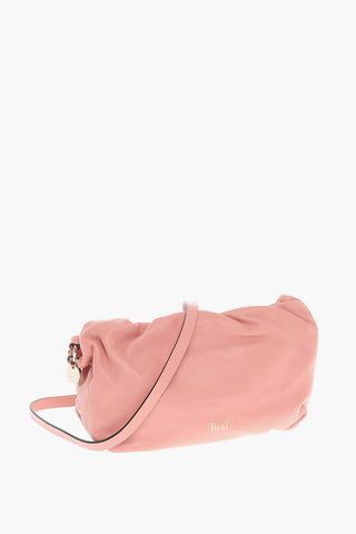 Borsa a Mano in Pelle con Tracolla Removibile e Stampa Logo