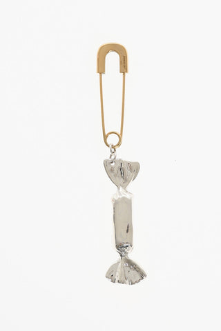 Silver Single Earring with Candy Charm