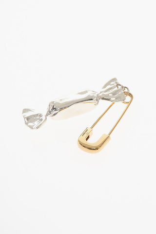 Silver Single Earring with Candy Charm