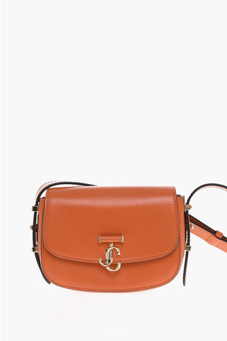 Leather VARENNE SATCHEL Crossbody Bag with Golden Details