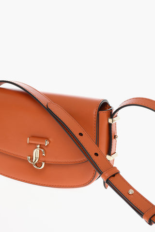 Leather VARENNE SATCHEL Crossbody Bag with Golden Details
