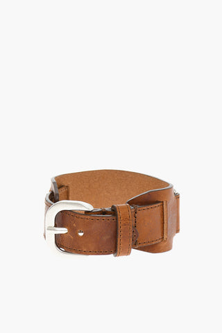 Calfskin A-PLAQUE Bracelet with Buckle