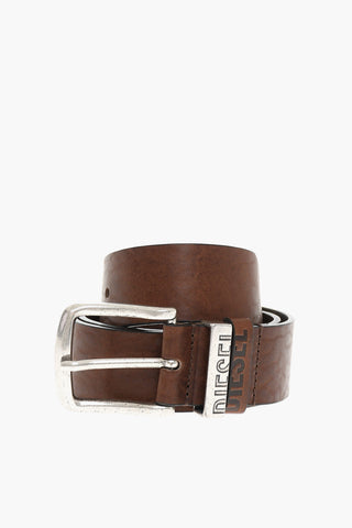 Calfskin B-VISIBLE Belt with Logo Detailing
