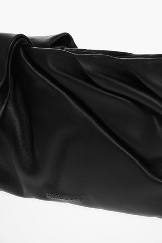 Nappa Nejiri Clutch with Pleated Details