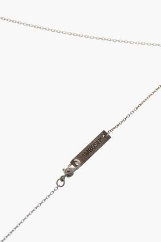 Silver Necklace with Small Padlock Charm