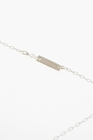 Silver Necklace with Candy Shaped Pendant