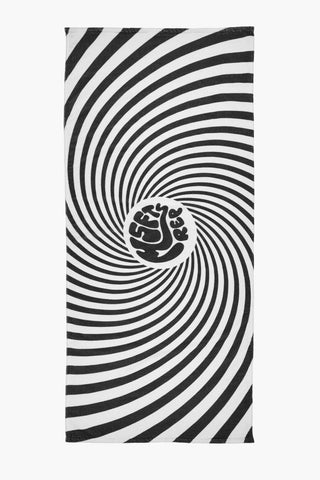 Telo Mare in Spugna di Cotone con Motivo a Spirale