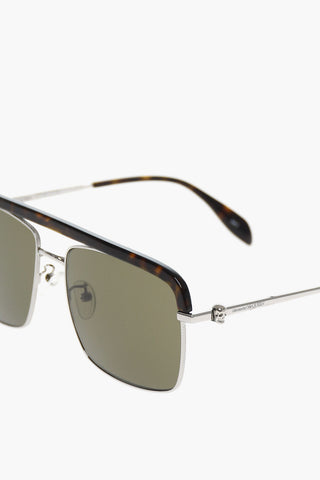 Occhiali da Sole Aviator con Dettagli Tartarugati