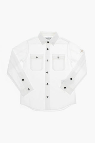 Double-pocket Shirt with Contrasting Buttons