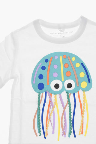 T-shirt con Stampa RAINBOW GELLYFISH e Frange