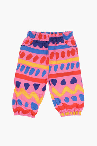 Cotton-poplin Printed Joggers
