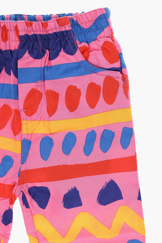 Cotton-poplin Printed Joggers