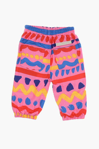 Cotton-poplin Printed Joggers