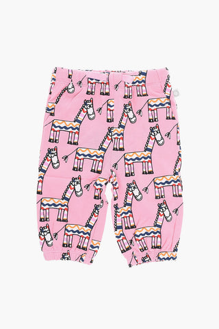 Joggers with Zebra Print Allover