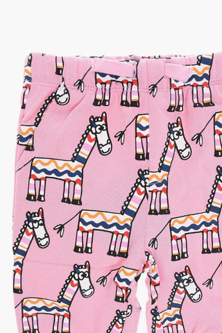 Joggers with Zebra Print Allover
