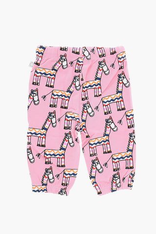 Joggers with Zebra Print Allover