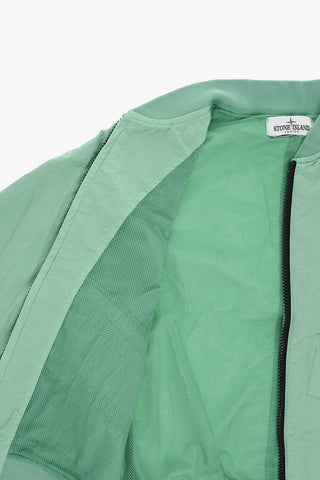 Giubbotto Bomber in Tinta Unita con chiusura Zip