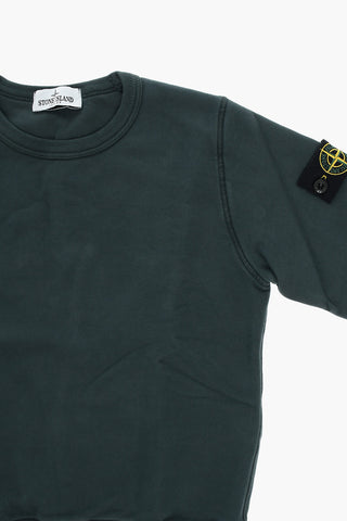 Felpa Girocollo con Logo Patch
