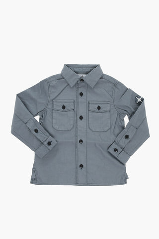 Double-pocket Shirt with Contrasting Buttons